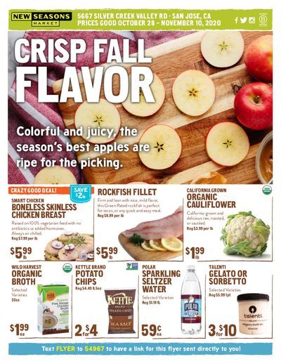 New Seasons Market (CA) Weekly Ad Flyer October 28 to November 10, 2020