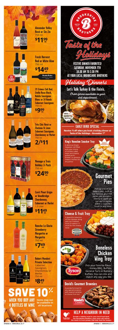 Brookshire Brothers Weekly Ad Flyer November 4 to November 10, 2020