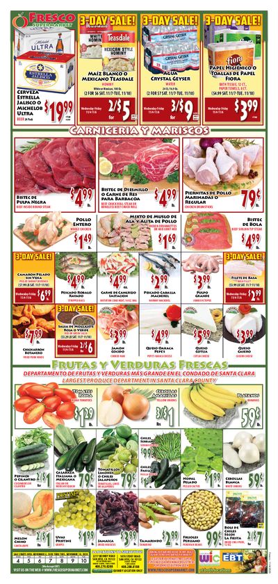 Fresco Supermarket Weekly Ad Flyer November 4 to November 10, 2020