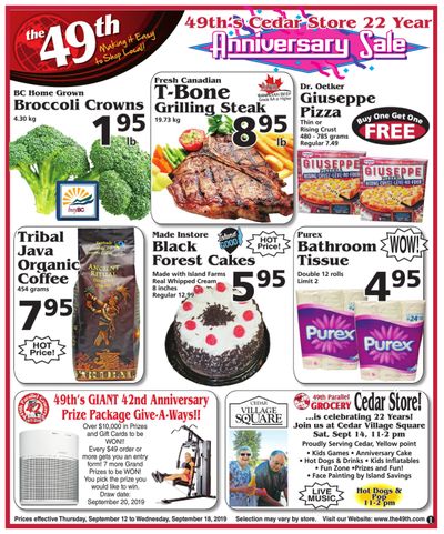 The 49th Parallel Grocery Flyer September 12 to 18