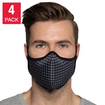 BC Clothing 3 Layer Face Cover, 4-pack On Sale for $16.99 at Costco Canada