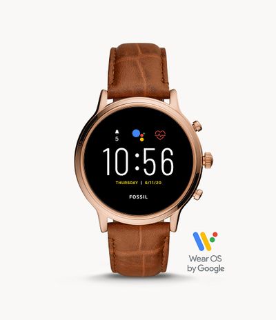 Gen 5 Smartwatch Julianna HR Brown Croco Leather On Sale for $ 236.64 at Fossil Canada