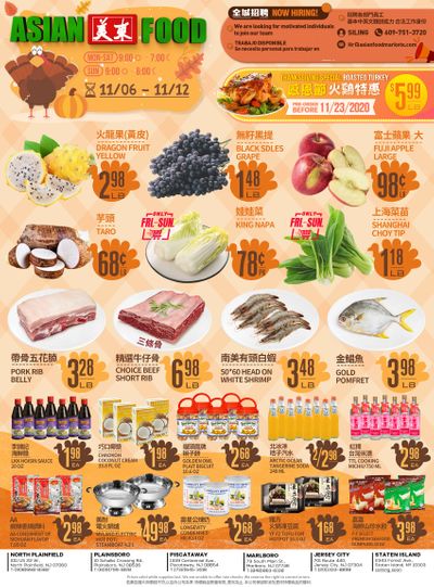 Asian Food Markets Weekly Ad Flyer November 6 to November 12