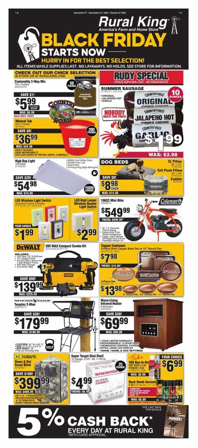 Rural King Weekly Ad Flyer November 8 to November 21