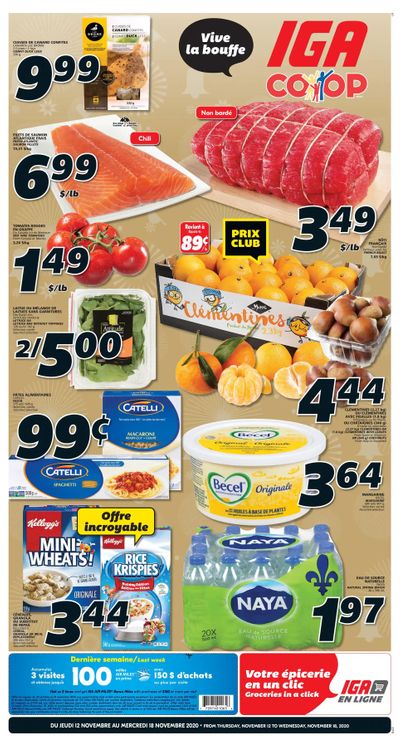 IGA (NB) Flyer November 12 to 18 IGA (NB) Flyer November 12 to 18