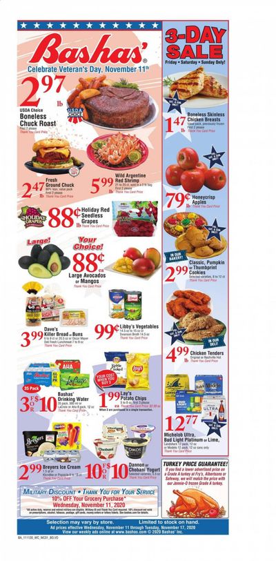 Bashas' (AZ) Weekly Ad Flyer November 11 to November 17 Bashas' (AZ) Weekly Ad Flyer November 11 to November 17