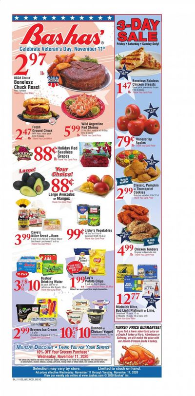 Bashas' (AZ) Weekly Ad Flyer November 11 to November 17