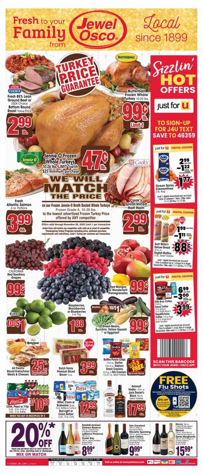 Jewel Osco (IL) Weekly Ad Flyer November 11 to November 17