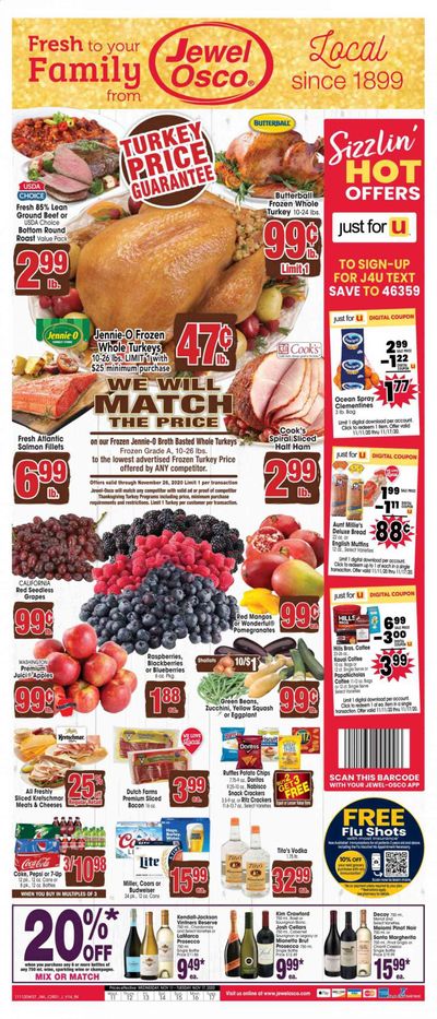 Jewel Osco (IN) Weekly Ad Flyer November 11 to November 17
