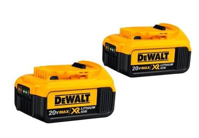 DEWALT DCB204-2 20V MAX 4.0Ah Li-Ion Batteries, 2-pk For $159.88 At Canadian Tire Canada