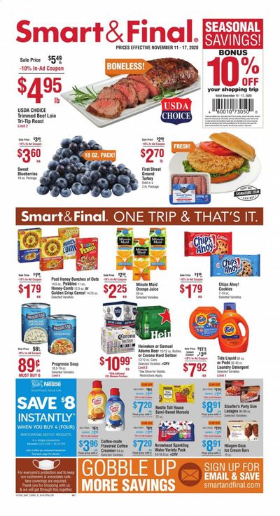 Smart & Final (AZ, CA, NV) Weekly Ad Flyer November 11 to November 17