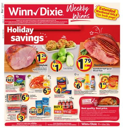 Winn Dixie (AL, FL, GA, LA, MS) Weekly Ad Flyer November 11 to November 17