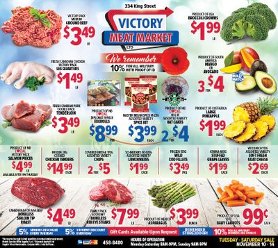 Victory Meat Market Flyer November 10 to 14