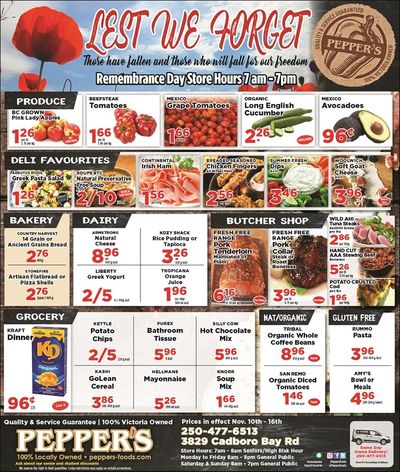 Pepper's Foods Flyer November 10 to 16
