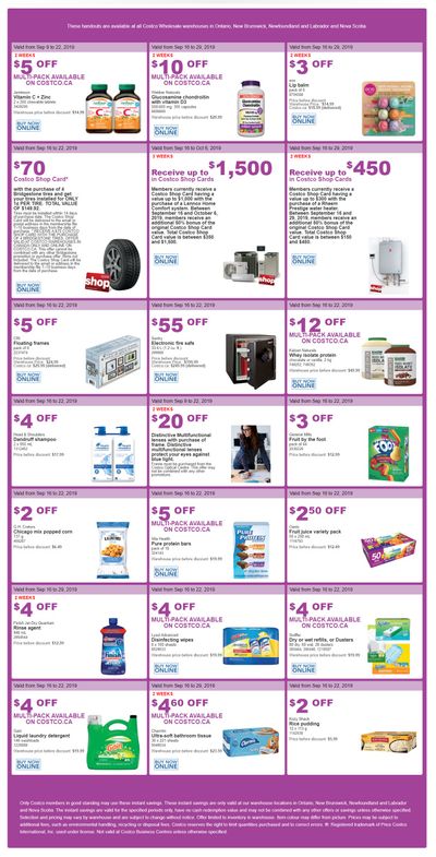 Costco (ON & Atlantic Canada) Weekly Savings September 16 to 22