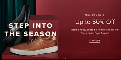 Hudson’s Bay Canada Pre Black Friday One Day Sale: Save up to 50% off Men’s Footwear from Nike, Timberland, Pajar & More
