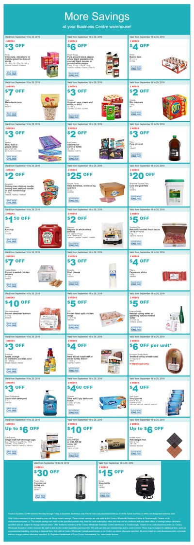Costco Business Centre (Scarborough, ON) Instant Savings Flyer September 16 to 29