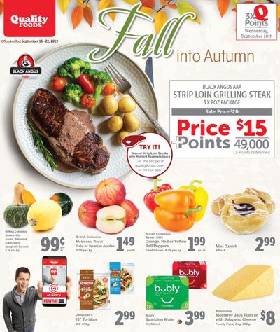 Quality Foods Flyer September 16 to 22