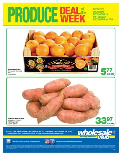 Wholesale Club (ON) Produce Deal of the Week Flyer December 19 to 24