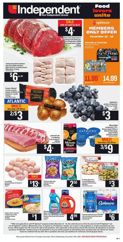 Independent Grocer (Atlantic) Flyer November 12 to 18