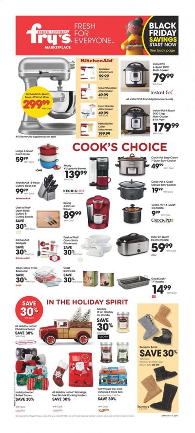 Fry’s (AZ) Weekly Ad Flyer November 11 to November 17