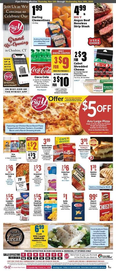 Big Y (CT) Weekly Ad Flyer November 12 to November 18