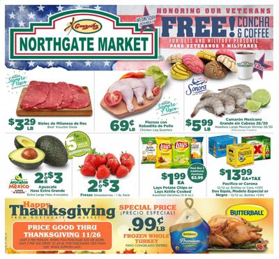 Northgate Market (CA) Weekly Ad Flyer November 11 to November 17
