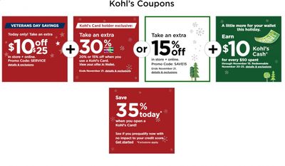 Kohl's Weekly Ad Flyer November 11 to November 18
