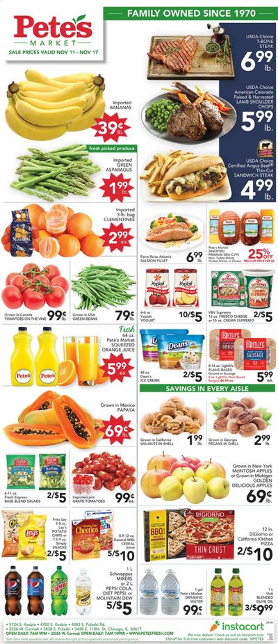 Pete's Fresh Market (IL) Weekly Ad Flyer November 11 to November 17