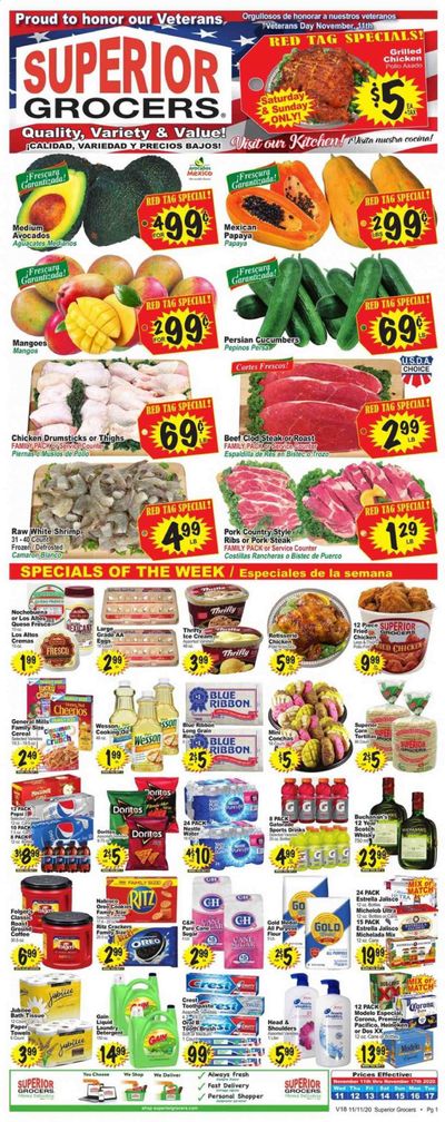 Superior Grocers Weekly Ad Flyer November 11 to November 17