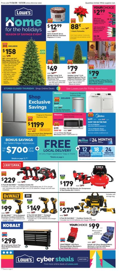 Lowe's Weekly Ad Flyer November 26 to December 2