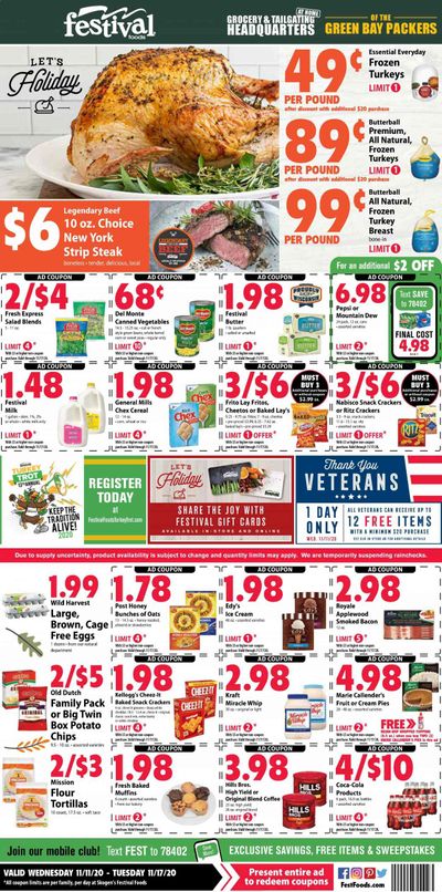 Festival Foods Weekly Ad Flyer November 11 to November 17