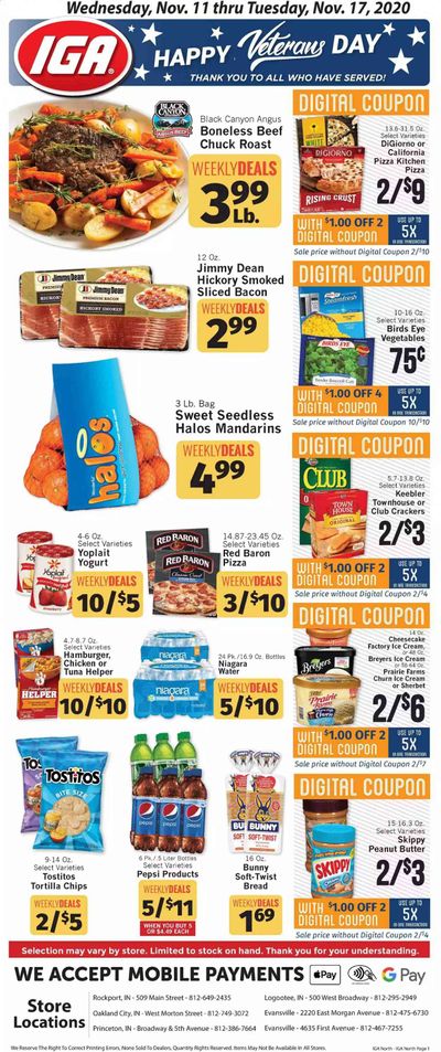 IGA Weekly Ad Flyer November 11 to November 17