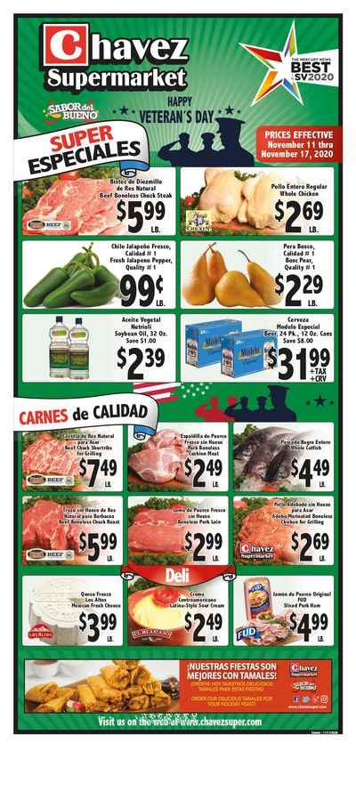 Chavez Weekly Ad Flyer November 11 to November 17, 2020