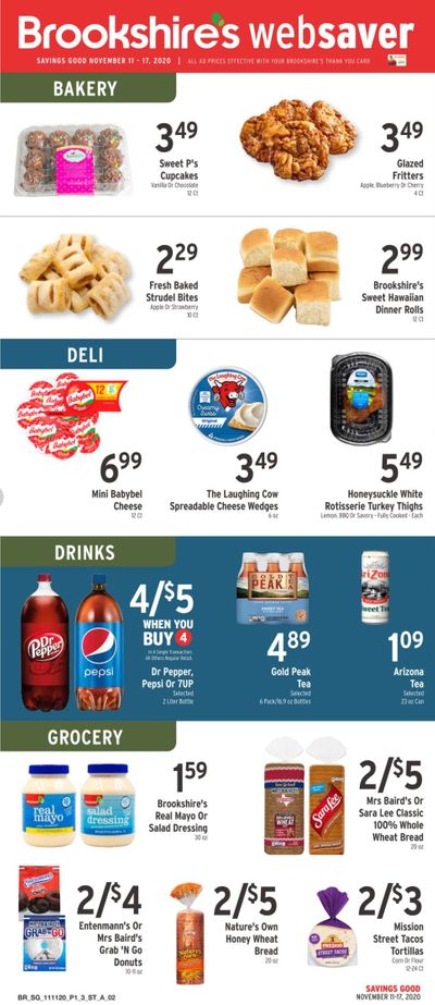 Brookshires Weekly Ad Flyer November 11 to November 17