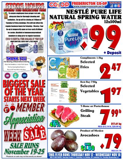 Fredericton Co-op Flyer November 12 to 18