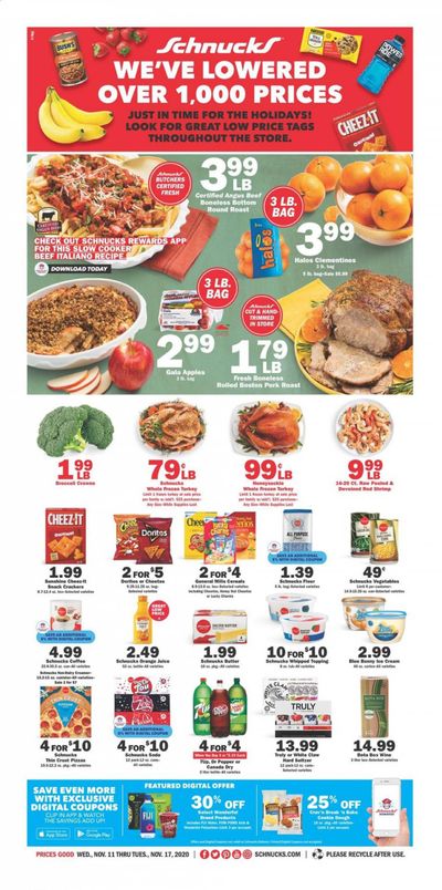 Schnucks (IA, IL, IN, MO, WI) Weekly Ad Flyer November 11 to November 17