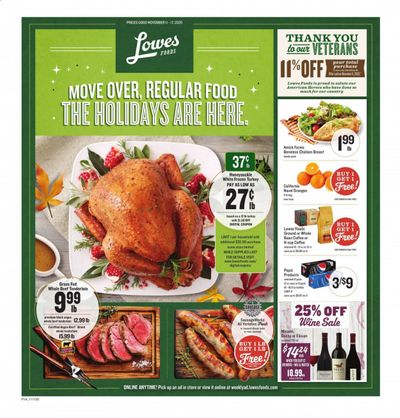 Lowes Foods Weekly Ad Flyer November 11 to November 17