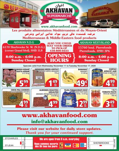 Akhavan Supermarche Flyer November 11 to 17
