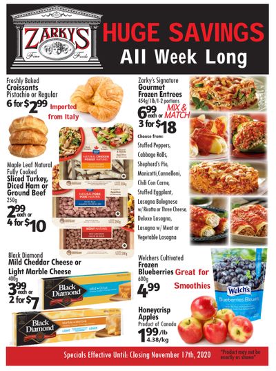 Zarky's Flyer November 11 to 17