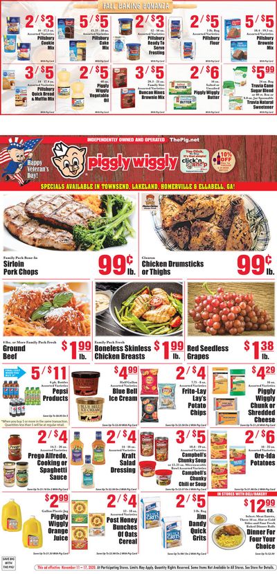 Piggly Wiggly (GA) Weekly Ad Flyer November 11 to November 17, 2020