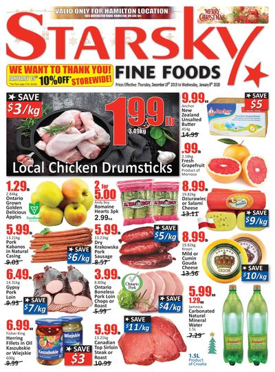Starsky Foods (Hamilton) Flyer December 19 to Janaury 8