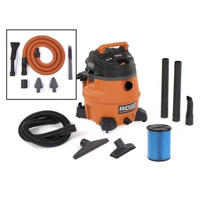 RIDGID NXT 53L (14 Gal.) 6.0 Peak HP Wet Dry Vacuum with Auto Detailing Kit On Sale for $169.00 at Home Depot Canada