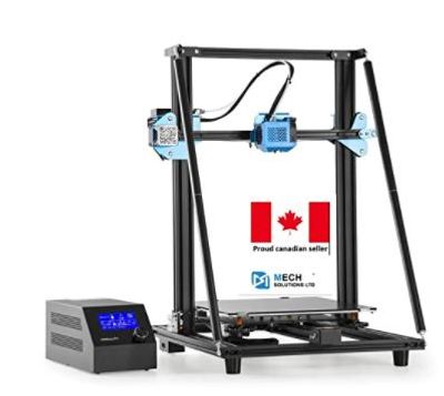 Creality 3D Printer CR-10 V2+ 1KG PLA filament (Contact us for this offer) from Canadian Local Seller Mech Solutions New Version and Firmware Upgrade Silent Mainboard Resume Printing 300x300x400mm with Meanwell Power For $489.00 At Amazon Canada