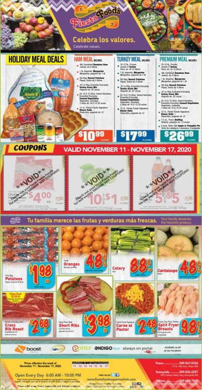 Fiesta Foods SuperMarkets Weekly Ad Flyer November 11 to November 17