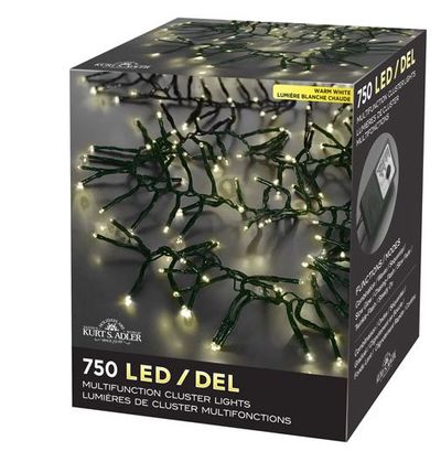 Kurt S. Adler Multifunction LED Cluster Lights (ZBYAD1007WW) - 750 Lights For $14.99 At Best Buy Canada