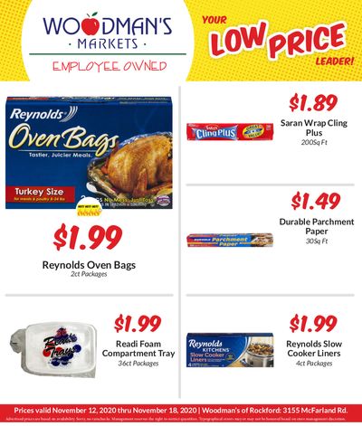 Woodman's Market (IL) Weekly Ad Flyer November 12 to November 18, 2020