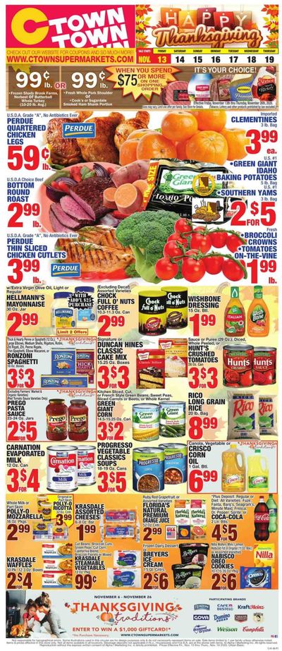 C-Town Weekly Ad Flyer November 13 to November 19