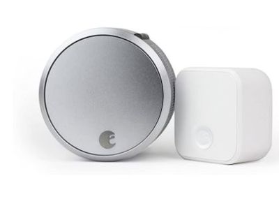 August Smart Lock Pro + Connect Wi-Fi Bridge, 3Rd Gen Technology - Silver, Works with Alexa, HomeKit & Zwave For $199.99 At Amazon Canada