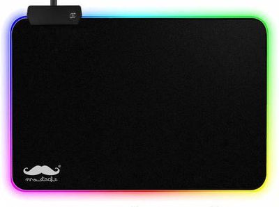 RGB Gaming Mouse Pad, 7 LED Colors, 250*350*3mm - Moustache For $7.99 At 123Ink Canada